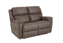 miliano espresso reclining loveseat   