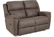 miliano espresso reclining loveseat   