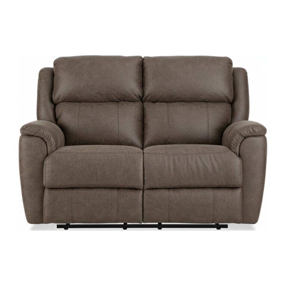 miliano espresso reclining loveseat   