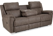 miliano espresso reclining sofa   