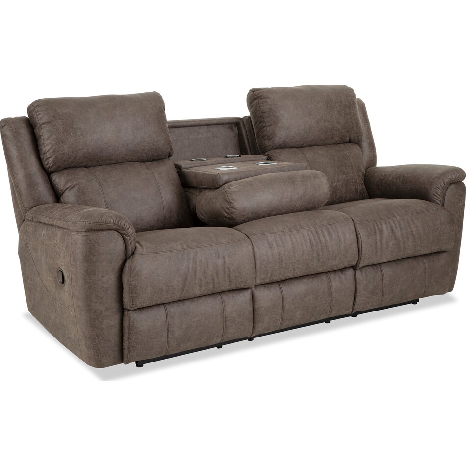 miliano espresso reclining sofa   