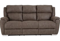miliano espresso reclining sofa   