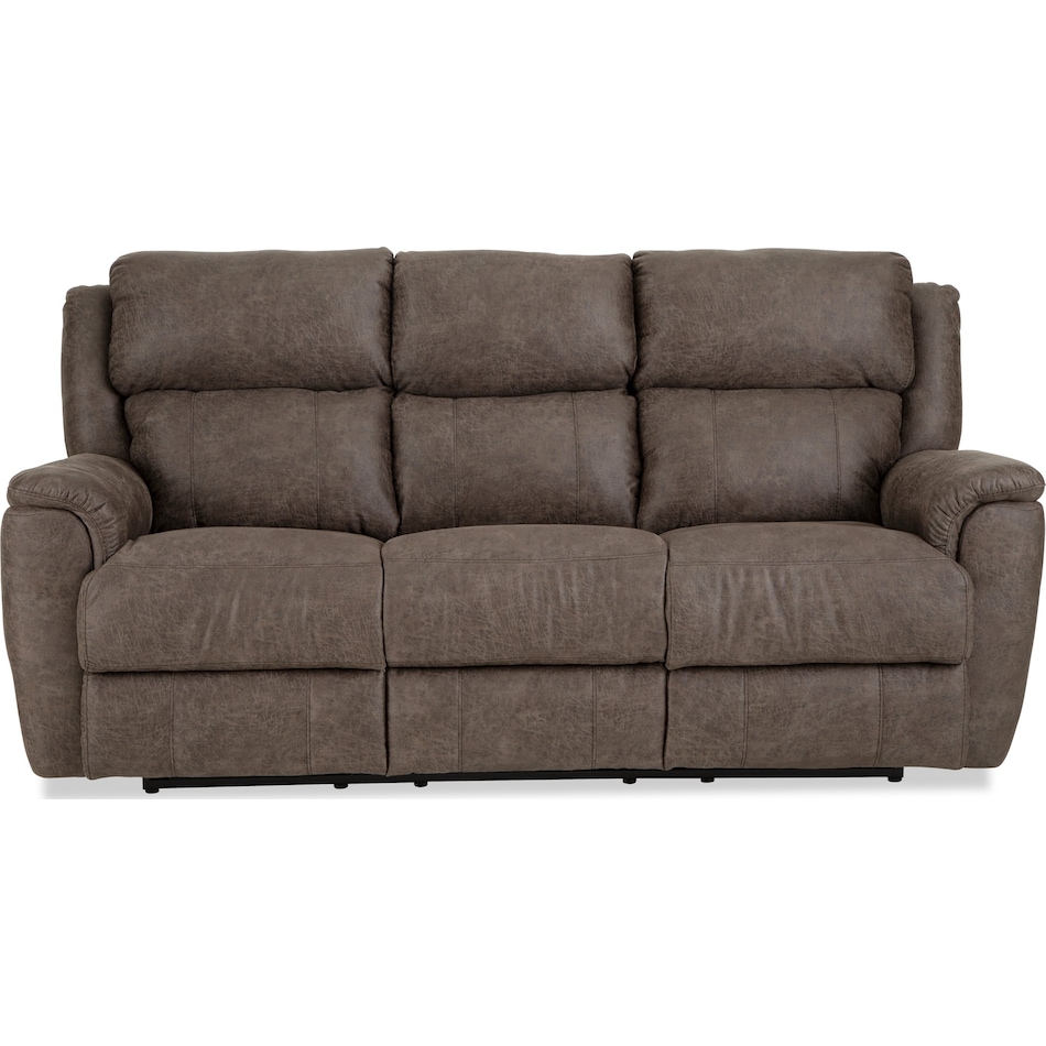 miliano espresso reclining sofa   