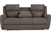 miliano espresso reclining sofa   