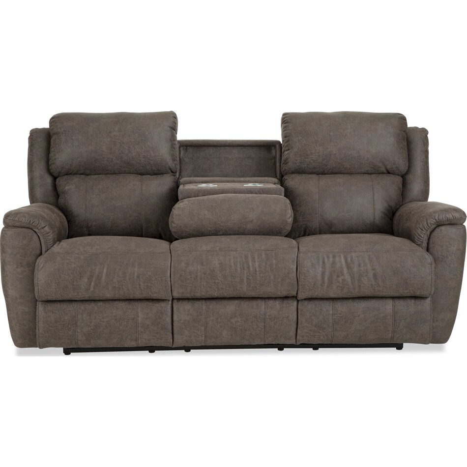 miliano espresso reclining sofa   