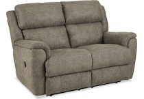 miliano tan reclining loveseat   