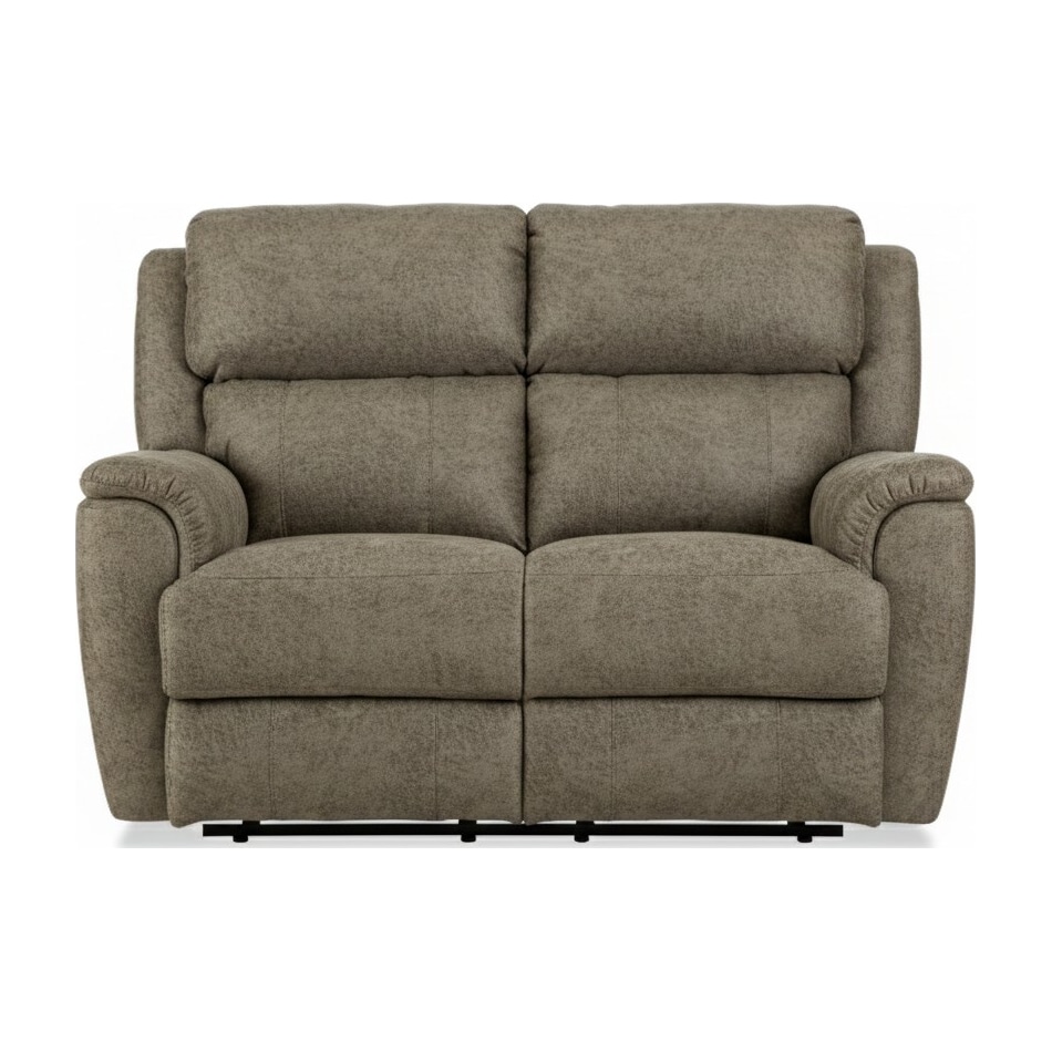 miliano tan reclining loveseat   