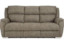 miliano tan reclining sofa   