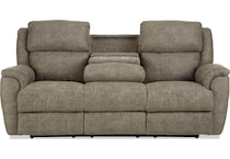 miliano tan reclining sofa   