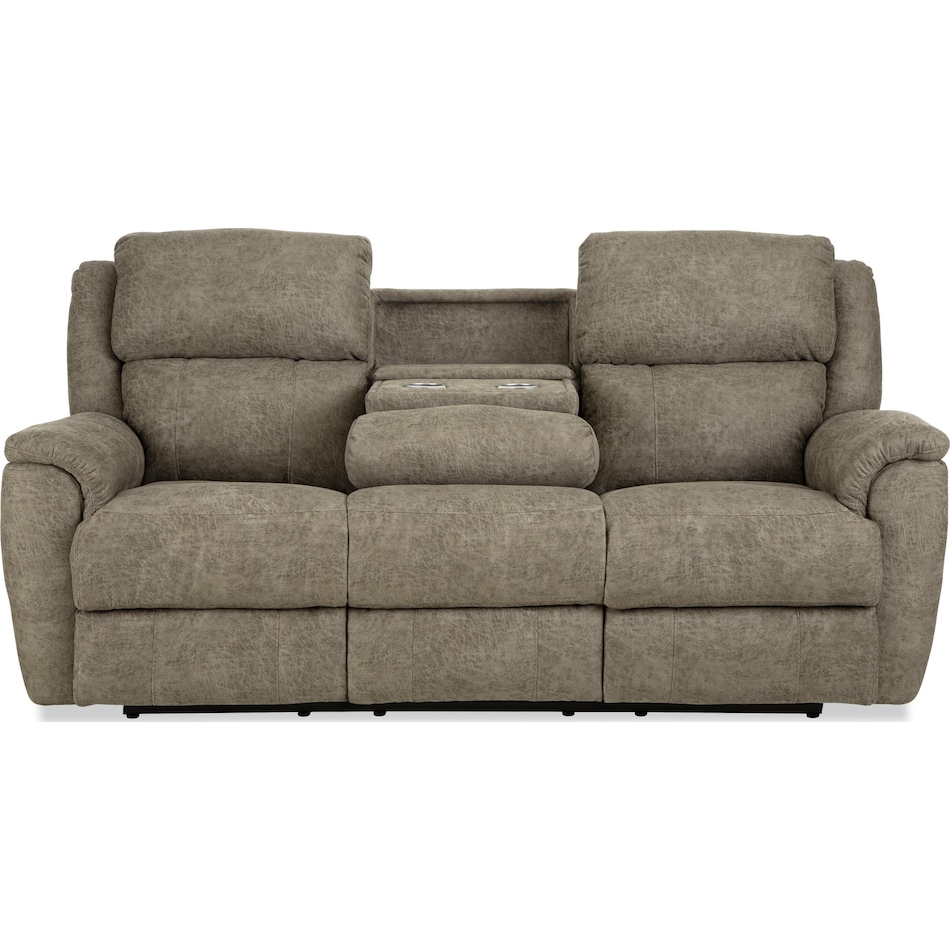 miliano tan reclining sofa   