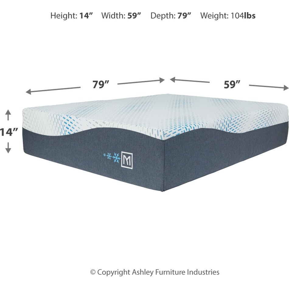 millenium cushion firm hybrid white mattress king   