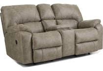 milo fog reclining loveseat   