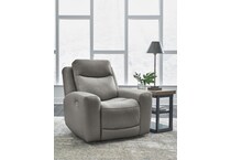 mindanao gray power leather recliner   