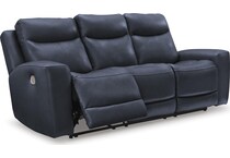 mindanao ocean power leather reclining sofa   