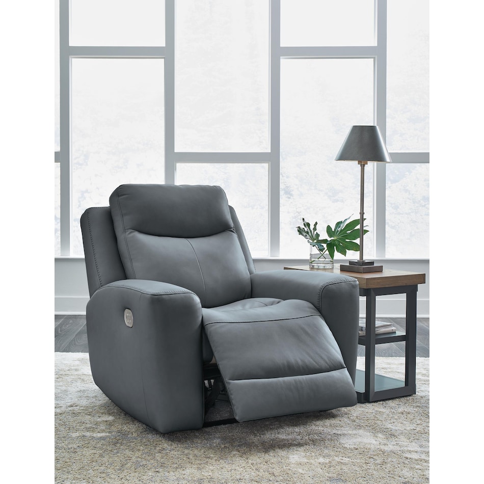 mindanao steel power leather recliner   