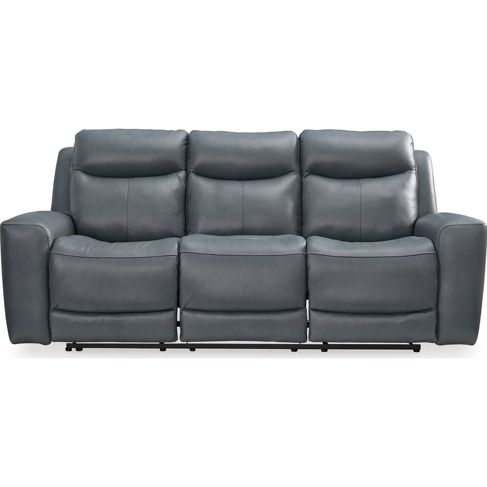 mindanao steel power leather reclining sofa   