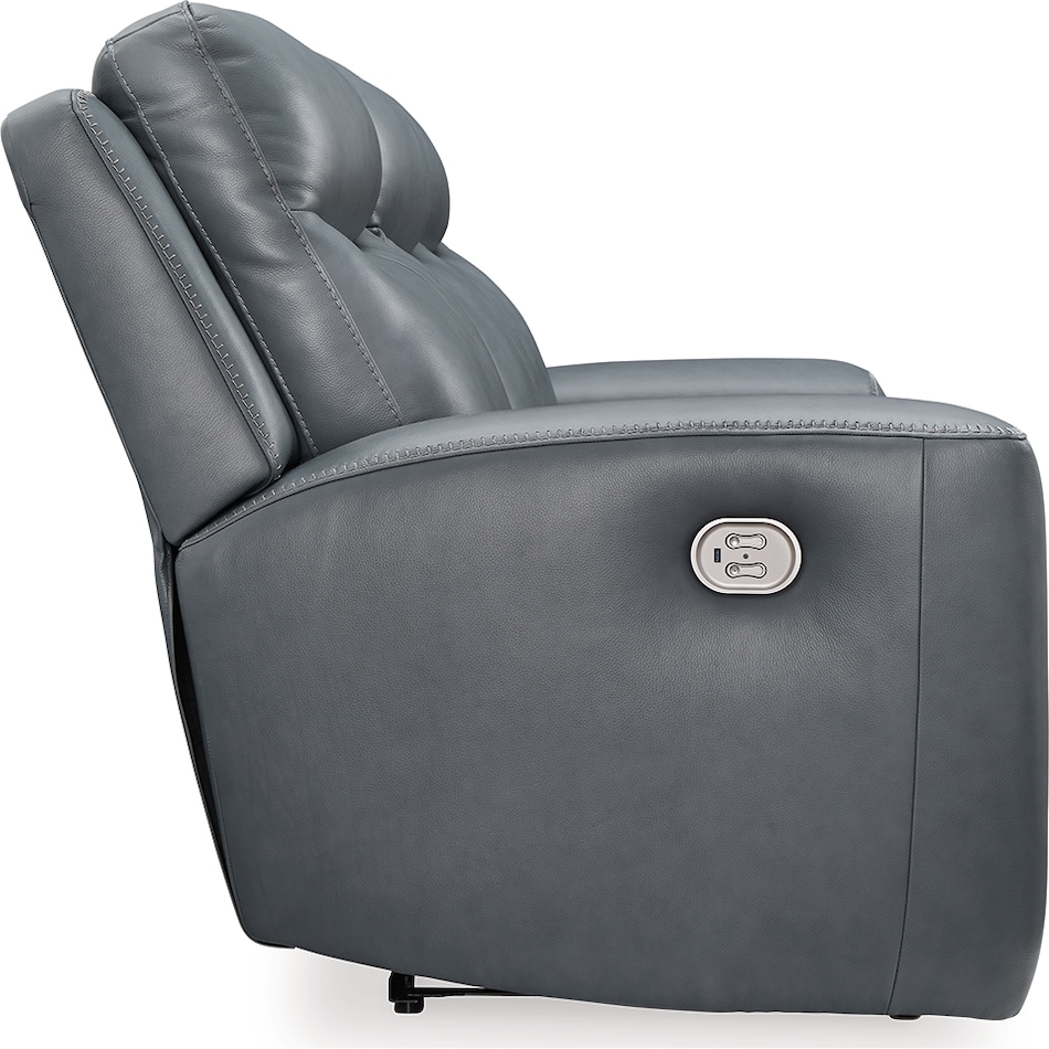 mindanao steel power leather reclining sofa   