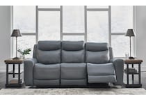 mindanao steel power leather reclining sofa   