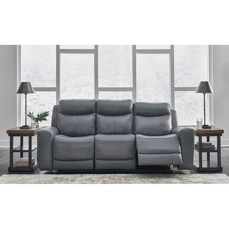 mindanao steel power leather reclining sofa   