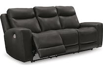 mindanao storm power leather reclining sofa   