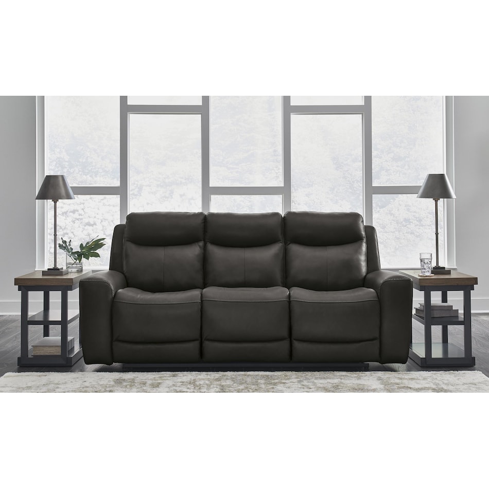 mindanao storm power leather reclining sofa   