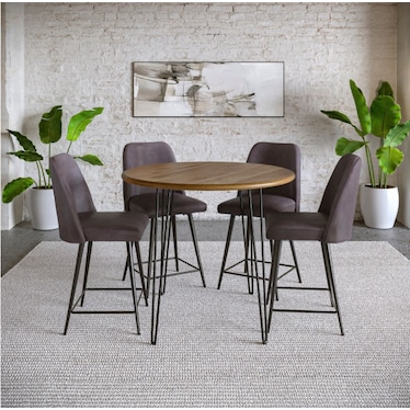 BODHI 5-PC COUNTER HEIGHT DINING SET