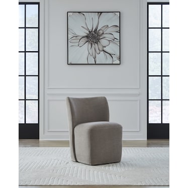BANNON UPHOLSTERED CASTER DINING CHAIR