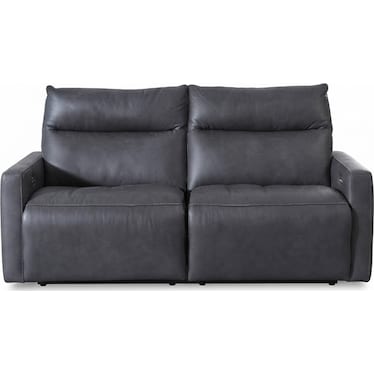 MIYA 2 PIECE LEATHER DUAL POWER RECLINING LOVESEAT