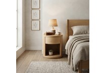 modena youth natural nightstand   