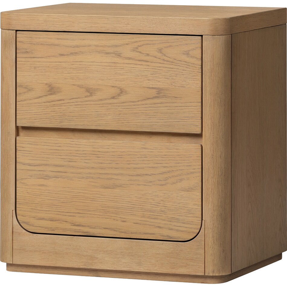 modena youth natural nightstand   