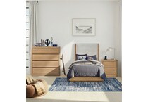 modena youth natural nightstand   