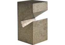 modern  pyrite chairside table   