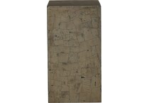 modern  pyrite chairside table   