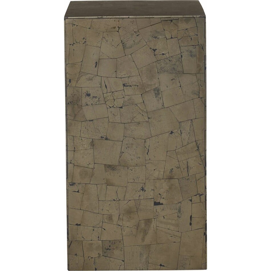 modern  pyrite chairside table   