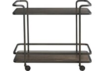 modern  smoked bronze accent table   