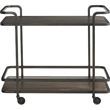 MODERN BRONZE BAR CART