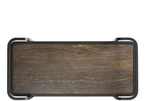 modern  smoked bronze accent table   
