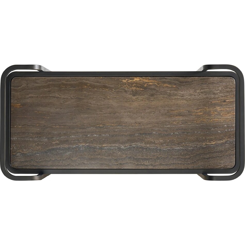 modern  smoked bronze accent table   