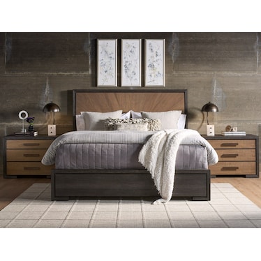 MODERN VEIL PANEL BED