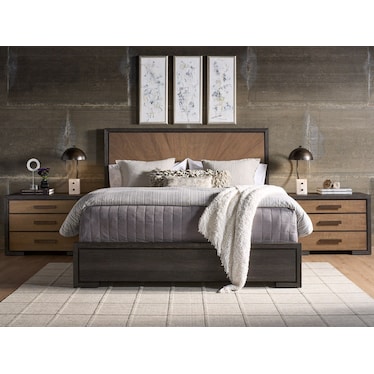 MODERN VEIL PANEL BED