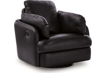 modmax ii black leather recliner   