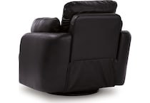 modmax ii black leather recliner   