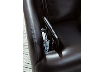 modmax ii black leather recliner   