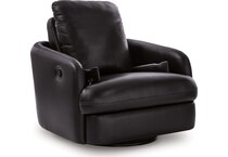 modmax ii black leather recliner   