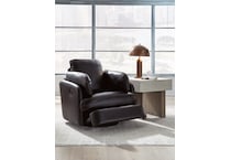 modmax ii black leather recliner   