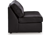 modmax ii black lthr armless chair   