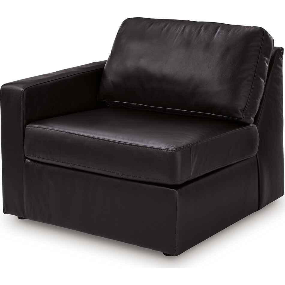 modmax ii black lthr laf chair   