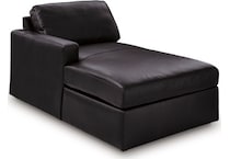 modmax ii black lthr laf chaise   