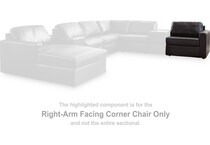 modmax ii black lthr raf chair   