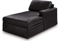 modmax ii black lthr raf chaise   